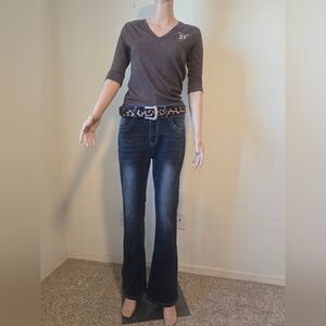 Women's Blue Jeans & Abercrombie 3/4 Sleeve Shirt